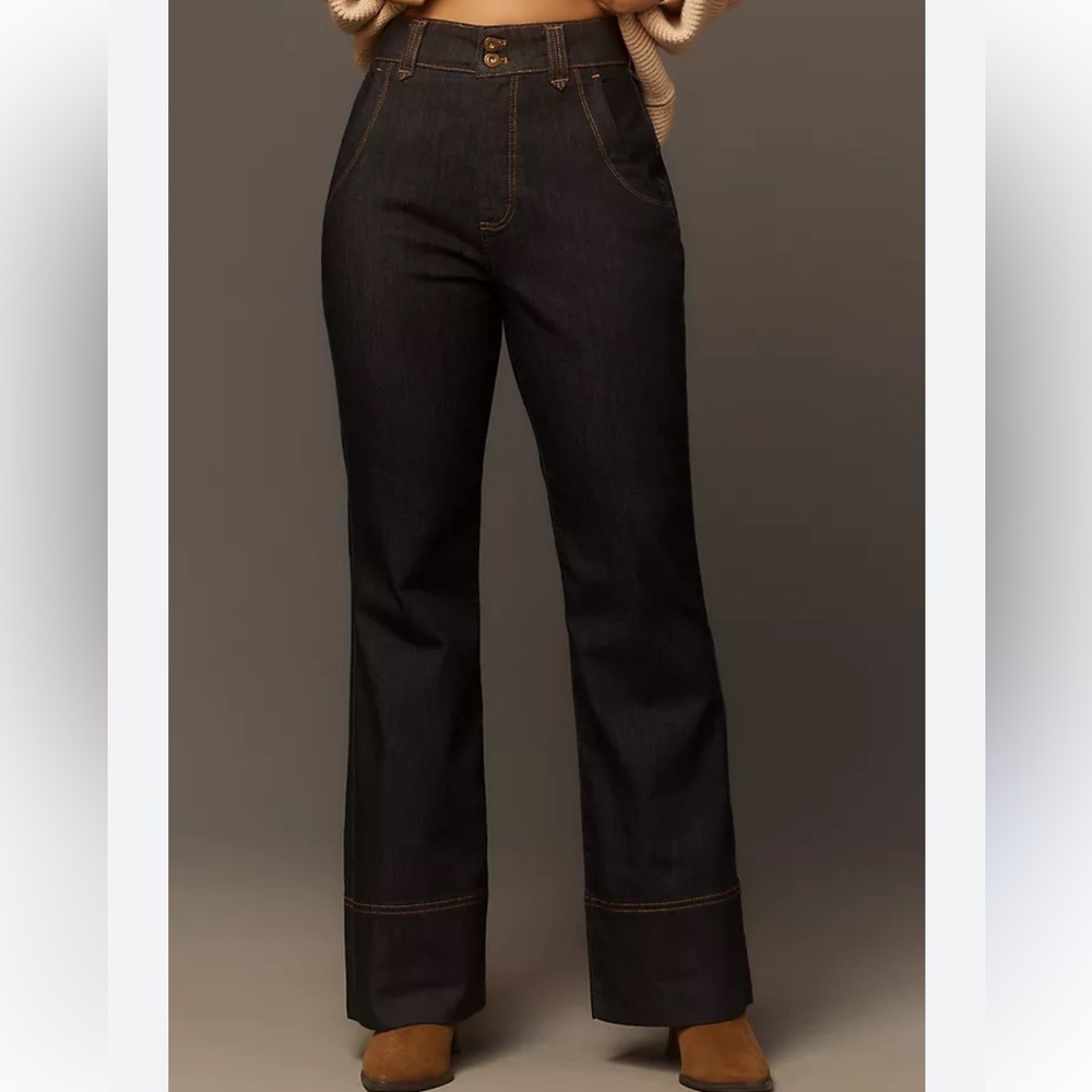 Pilcro Dark Denim High Waisted Jeans